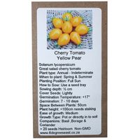 6 Degrees East Heirloom Veg Seeds - Tomato - Cherry Yellow Pear